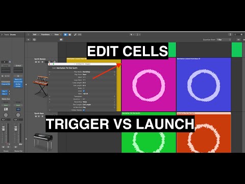 LOGIC PRO - PLAY CELL TRIGGERED OR LAUNCHED - EDIT PLAY AND RECORDING IN LIVE LOOPS