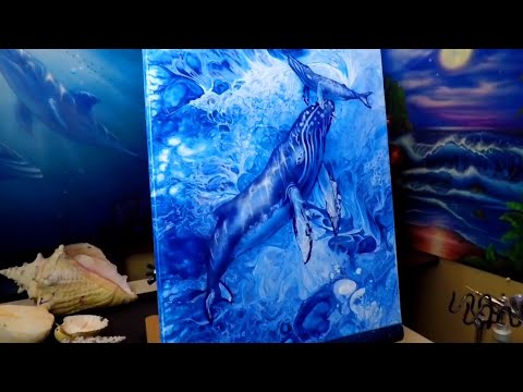 MOTHER AND BABY 🐳 Fluid Art Pour Painting