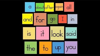 Have Fun Teaching Sight Words Songs videos (OVER 39 MINUTES)