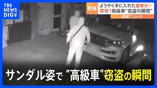 「もっと防犯しておけば」侵入から20分で無残にも…“高級車”窃盗の瞬間｜TBS NEWS DIG