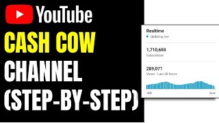 How to Start a YouTube Cash Cow Channel (Tutorial in 40 seconds) #24