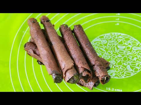 Kids Favourite- Chocolate Wafer Roll l Crispy Wafer Roll with Creamy Chocolate Filling l Kids Recipe