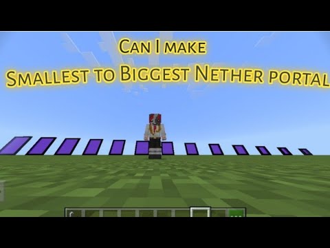 Smallest to biggest nether portal in Minecraft 🔥🔥 #minecraft