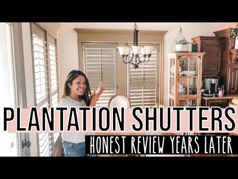 CUSTOM COLOR PLANTATION SHUTTERS HONEST REVIEW - Window Treatment Review After a Few Years