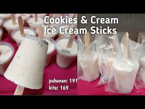 No mixer No problem ll Cookies & Cream Ice Cream Sticks ll Pangnegosyo recipe