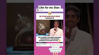 #mcstan #viral #biggboss16 #treanding #youtube #bigboss16 winner mc stan🏆