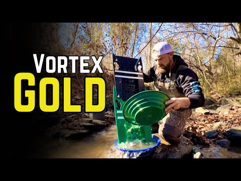 Crazy Gold in 1 Bucket with the 6x22 Thermoform Vortex Sluice Dream Mat Sluice Box! Gold Prospecting