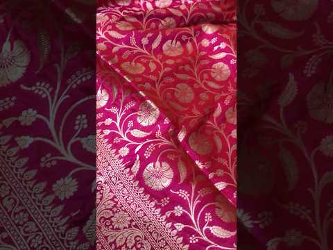 Handloom pure katan silk saree 😍 #handloom #banarsisilksaree #shorts #viral #youtubeshorts