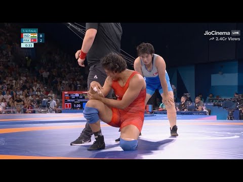 Nisha Dahiya Wrestling Highlights | Paris Olympics 2024 | Nisha Dahiya Injury vs Sol Gum Pak