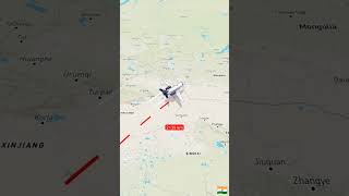 Delhi to South Korea 3D animation map #3danimation #3dmap #shortvideo #shorts #viralshorts