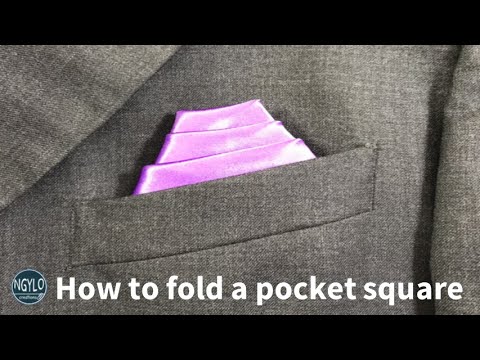 How to fold a pocket square | 3 elegant folds