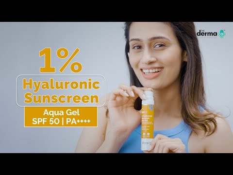 The Derma Co 1% Hyaluronic Sunscreen Aqua Gel | SPF 50 | PA++++