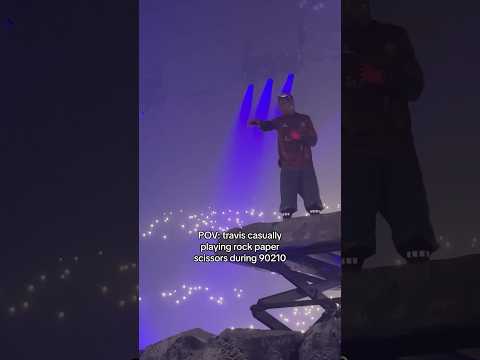 Travis Scott casually playing rock paper scissors during concert #travisscott #rap #hiphop #rapper