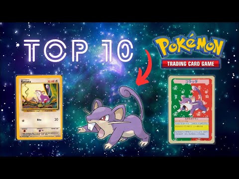 The 10 Most EXPENSIVE Rattata Pokemon Cards 🐀 #top10 #pokemon #rattata