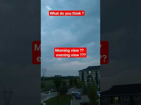 it's morning or evening view in Canada ?#trending #subscribe