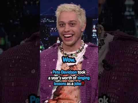 Why did Pete Davidson take singing lessons for a year⁉️