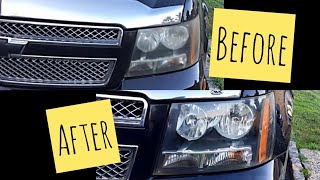 How to clean and restore headlights #carcleaning #carbasics #headlights