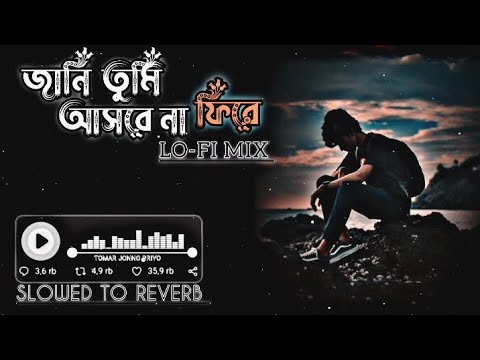 জানি তুমি | Jani Tumi Asbena Fire | Bangla Sad Lofi Song ( Slowed + Reverb ) Jani Tumi