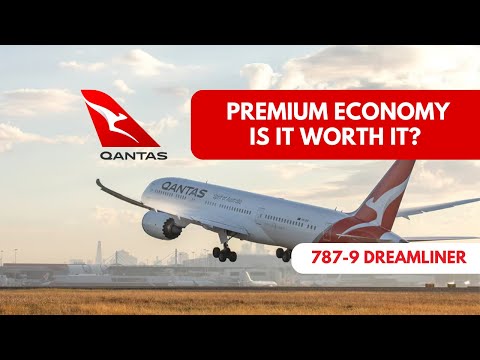 FULL Qantas Premium Economy Review - Sydney To Dallas 787-9 Dreamliner