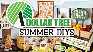 NEW Dollar Tree SUMMER DIYS + Ideas! (budget-friendly home decor crafts to use all year)