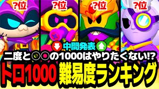 【ブロスタ】トロ1000量産しまくってる男が選ぶ!!トロ1000難易度ランキング!!【最強キャラ】【初心者必見】