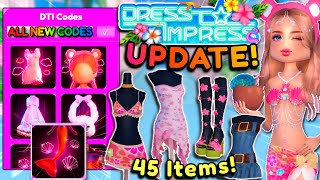 SUMMER UPDATE OUT! *All Codes*, Secret Locations, New Items & Map! | Dress To Impress ROBLOX