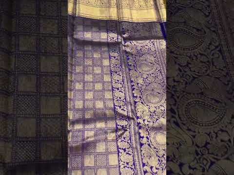 Beautiful Kanjivaram Silk Saree: Yellow Gold Colour