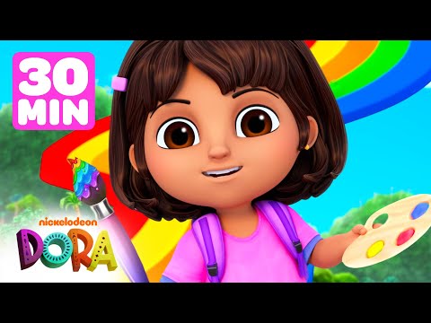 Dora's Fun with Colors! w/ Boots #2 🎨 30 Minutes | Dora & Friends