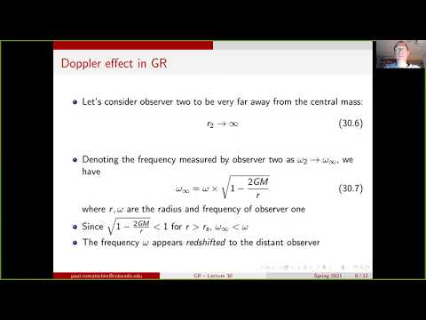 GR lecture30: Redshift