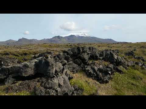 Mountain at Skardsvik, Iceland