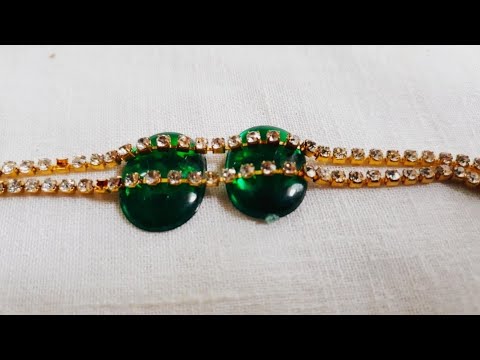 HOW TO MAKE PARTY WEAR EARRINGS AT HOME//HANDMADE JEWELERY//HOORIYA STYLE..