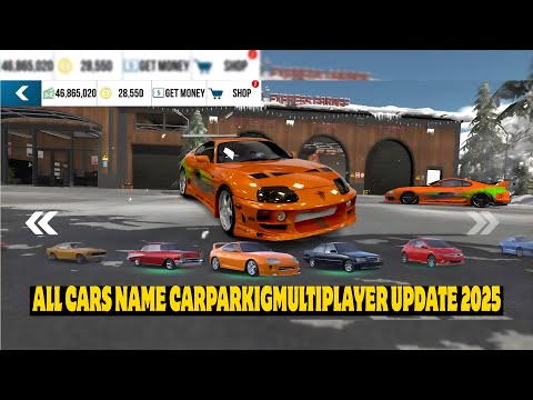 ALL CARS NAME 😲 CARPARKIGMULTIPLAYER UPDATE 2025 #carparkingmultiplayer #cpmguide #olzhassgames #cpm