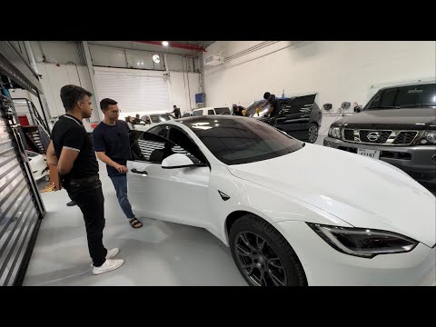 Tesla Model S Plaid Tint for Hot Summers - Solar Gard Dubai