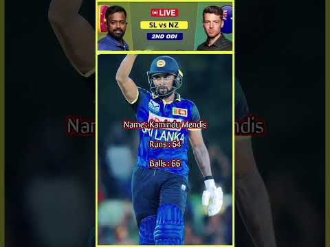 Kamindu Mendis | 2nd ODI vs New Zealand #trendingshorts #viralvideo