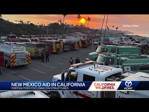 New Mexico firefighters give update from California on wildfires