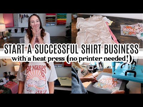 Start A Shirt Business at Home With Only a Heat Press! Investment, Profit, EVERYTHING Needed