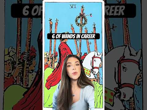 Tarot Cards in Career: 6 of Wands #tarot #tarotcardmeanings #6ofwands