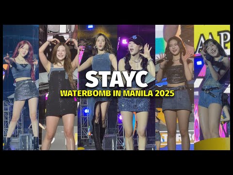 STAYC - Waterbomb Manila 2025 FANCAM 4k60fps Full Performance 220225