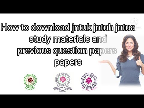 HOW TO DOWNLOAD JNTUK ,JNTUA,JNTUH MATERIALS AND PREVIOUS QUESTION PAPERs