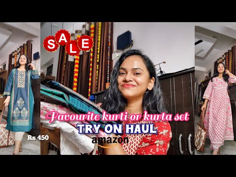 My comfy kurtis or kurta set Haul #haul #tryonhaul #amazonfestivalsale