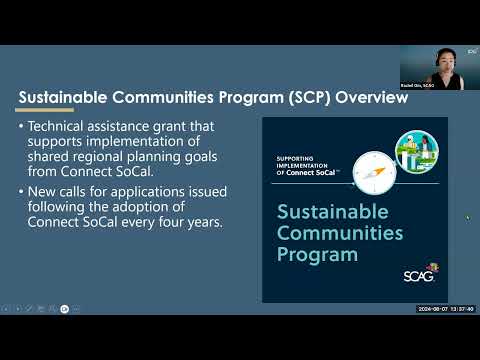 Sustainable Communities Program – Active Transportation and Safety Application Workshop #2