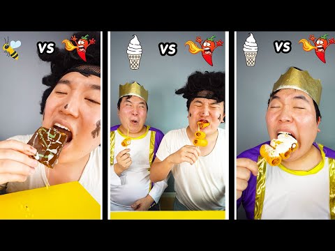 Mystery Sauce Challenge Collection || Funny Mukbang || TikTok Video