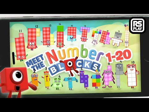 Meet Numberblocks 1 to 10 , 11, 12, 13, 14, 15, 16, 17, 18, 19, 20! & Count NumberBlobs!