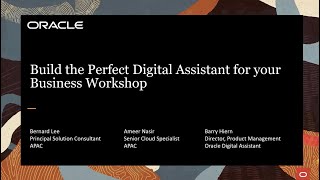 Oracle DevLab: Build the Perfect Digital Assistant for your Business