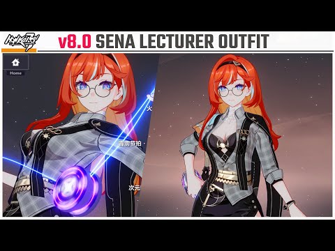 Senadina Lecturer Outfit Gameplay - Honkai Impact v8.0