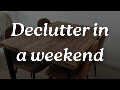 Declutter your home in a WEEKEND  #organize #declutter #minimalist