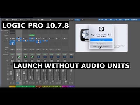 What's New Logic Pro 10.7.9 - Launch Logic disabling all third party plugins