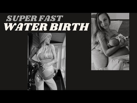 💧WATER BIRTH || SHORT LABOR + Q/A | tearing, epidural, hypno birthing