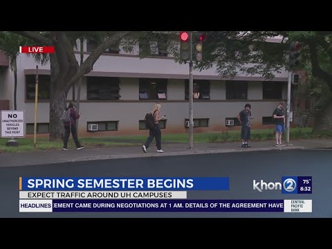 More traffic delays on the way to Manoa as students return to school