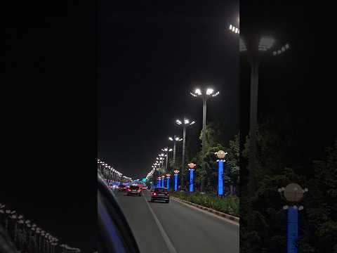 조명 세상 화려한 두샨베 야경 dushanbe night view